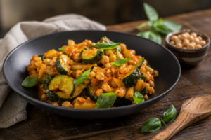 Chickpea Zucchini Pasta