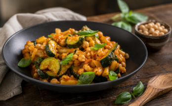 Chickpea Zucchini Pasta