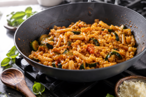 Chickpea Zucchini Pasta