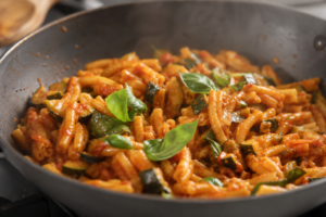 Chickpea Zucchini Pasta