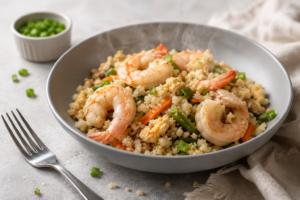 Easy Keto Shrimp Fried Rice Recipe