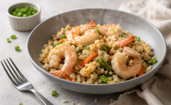 Easy Keto Shrimp Fried Rice Recipe