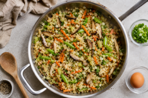 Easy Keto Shrimp Fried Rice Recipe