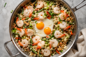 Easy Keto Shrimp Fried Rice Recipe