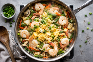 Easy Keto Shrimp Fried Rice Recipe