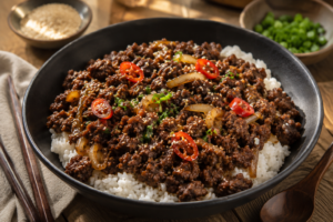 Korean Ground Beef Bowl Recipe