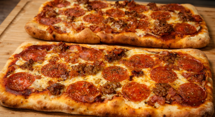 Meat Lovers Flatbread Pizza