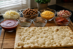 Meat Lovers Flatbread Pizza