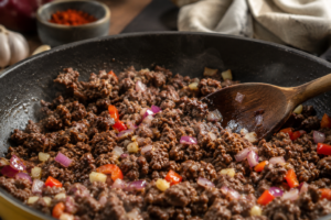 One Pan Ground Beef Taco Skillet