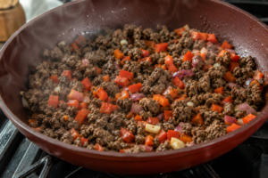 One Pan Ground Beef Taco Skillet