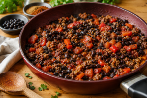 One Pan Ground Beef Taco Skillet