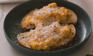 Cacio e Pepe Egg Toasts