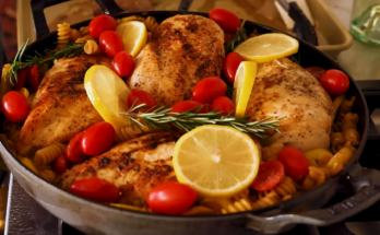 EASY Lemony Chicken Pasta Bake Recipe