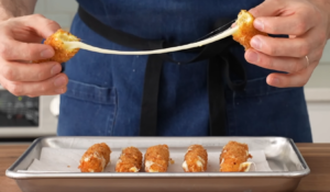Homemade Crispy Mozzarella Sticks and Risotto Balls Recipes