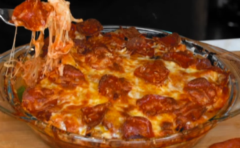 Easy Low Carb Pizza Casserole Recipe