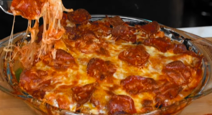 Easy Low Carb Pizza Casserole Recipe