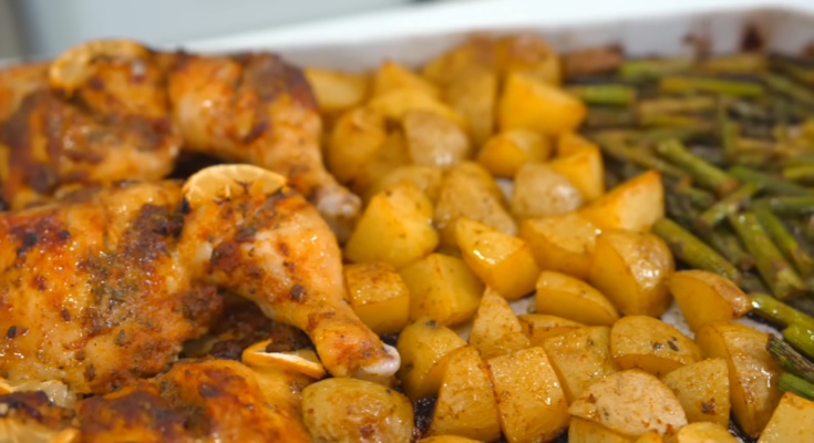 Lemon Herb Roasted Chicken and Potatoes Recipe