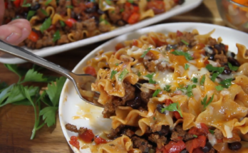One Pan Ground Beef Taco Skillet Recipe