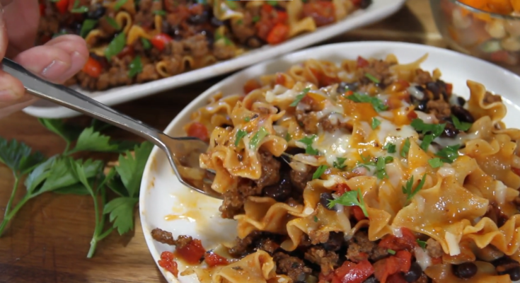 One Pan Ground Beef Taco Skillet Recipe