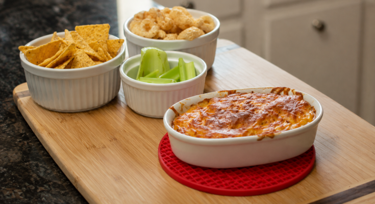 Best Healthy Buffalo Chicken Dip
