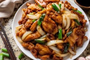 Chicken & Onion Stir-Fry