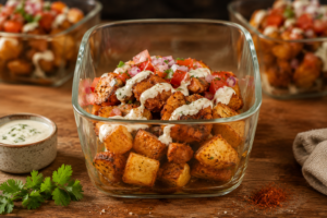 Chicken Taco Potato Bowls 