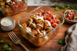 Chicken Taco Potato Bowls 