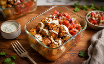 Chicken Taco Potato Bowls
