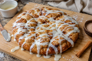 Cinnamon Sugar Pizza Made with Crescent Rolls