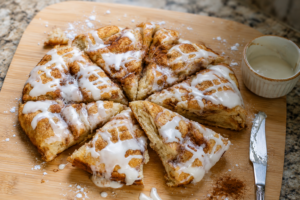 Cinnamon Sugar Pizza Made with Crescent Rolls