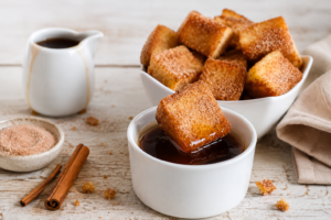 Crispy Honey Butter Cinnamon French Toast Bites