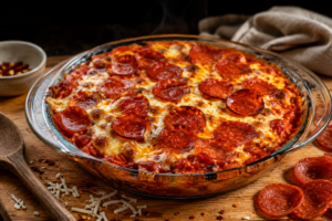 Easy Low Carb Pizza Casserole