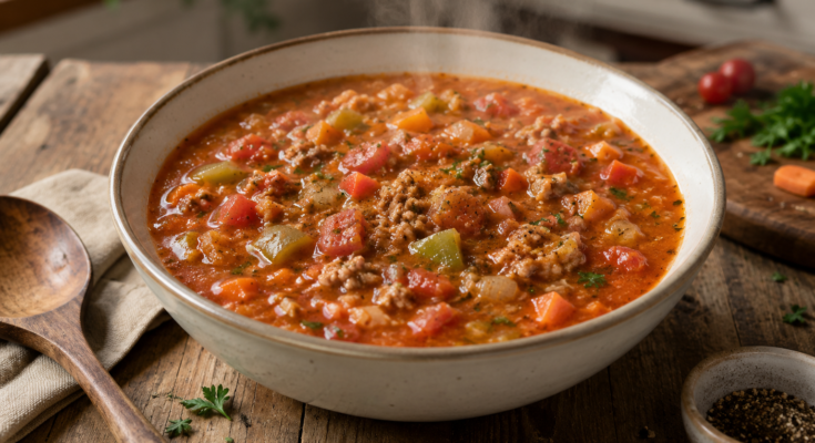 Easy Stuffed Pepper Soup Recipe