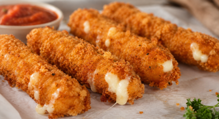 Homemade Crispy Mozzarella Sticks and Risotto Balls Recipes