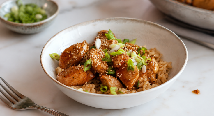 Honey Garlic Chicken Bites
