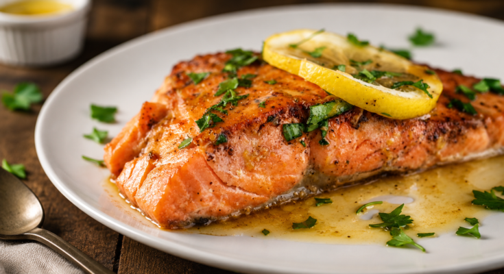 Pan-Seared Salmon with Lemon Brown Butter