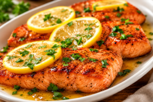 Pan-Seared Salmon with Lemon Brown Butter