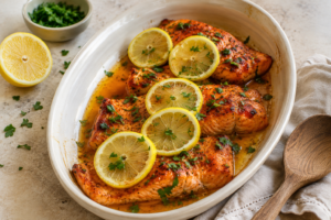 Pan-Seared Salmon with Lemon Brown Butter