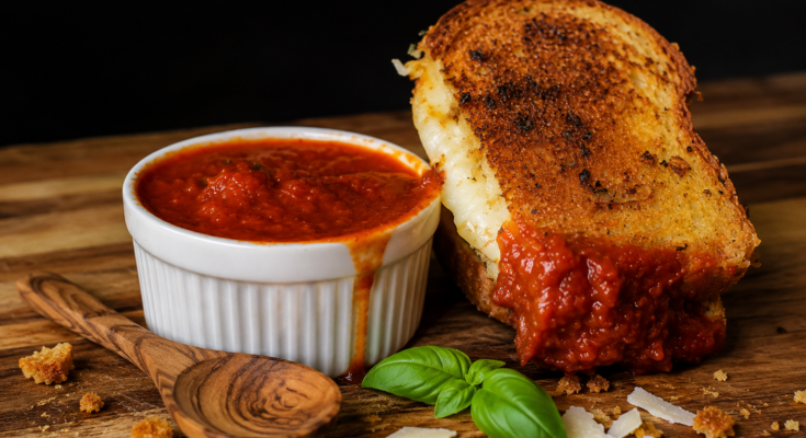 Pepperoni Pizza Grilled Cheese Sandwich