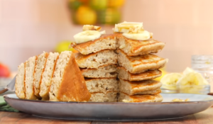 Banana Oatmeal Pancakes