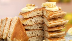 Banana Oatmeal Pancakes
