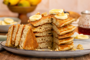 Soft and Fluffy Banana Oatmeal Pancakes Recipe (