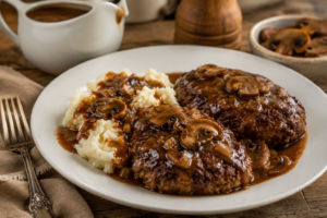 Southern-Style Hamburger Steak with Onion Gravy