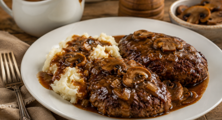 Southern-Style Hamburger Steak with Onion Gravy